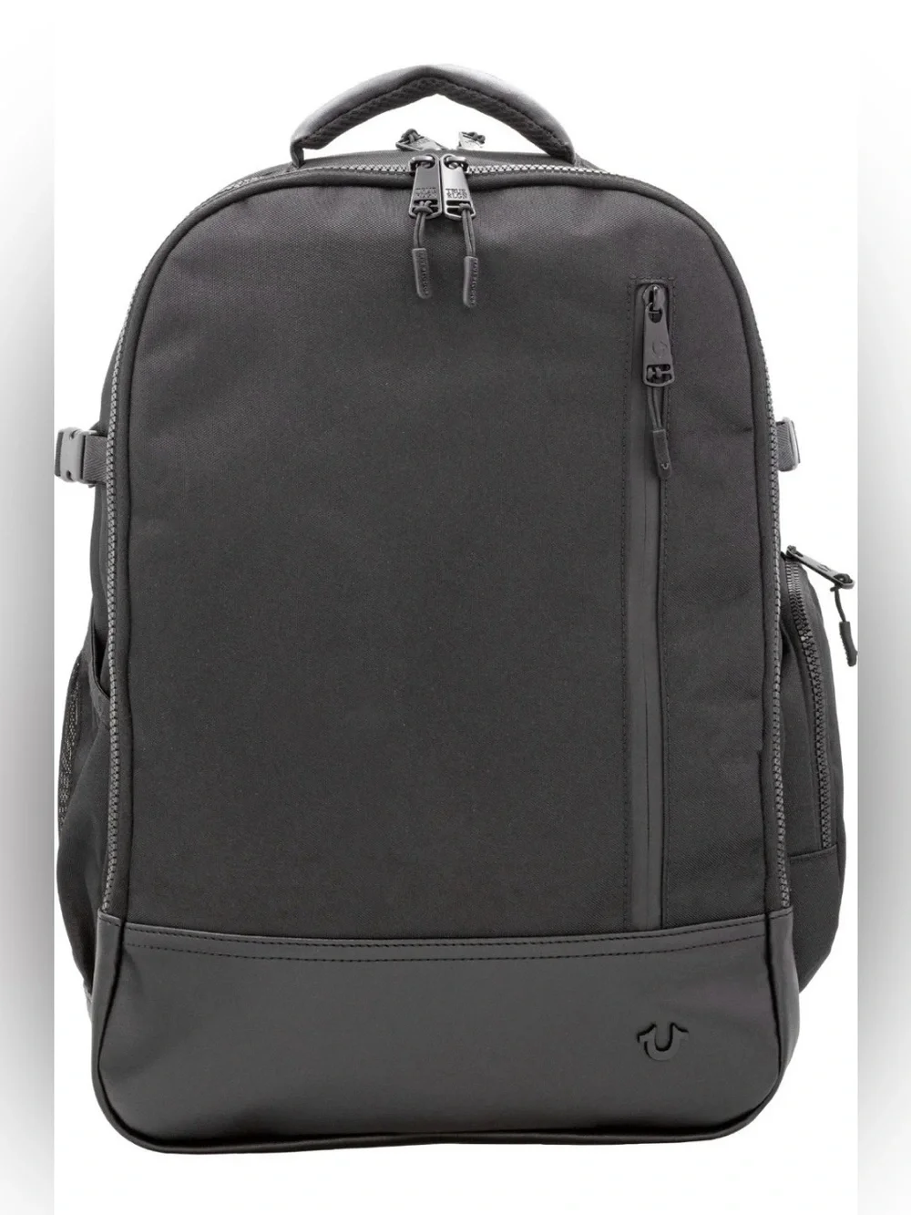 NWT True Religion Hemi Style Black Nylon/Leather Travel Backpack